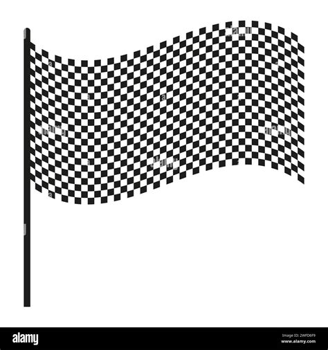 Checkered Chequered Waving Wavy Racing Flag With Different Desinty