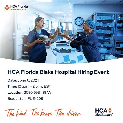 Hca Florida Blake Hospital On Linkedin We Re Hosting A Hiring Event On Thursday June 6 10 00