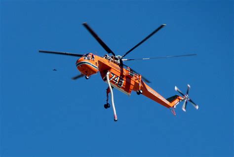 Orange Skycrane Firefighting Helicopter Photograph by Jeff Lowe