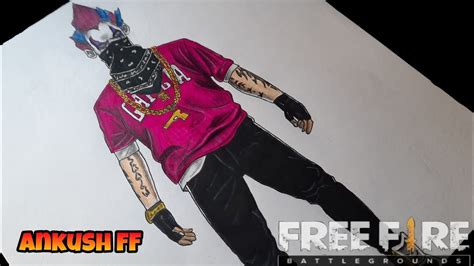 Ankush Ff Drawing Free Fire Youtube