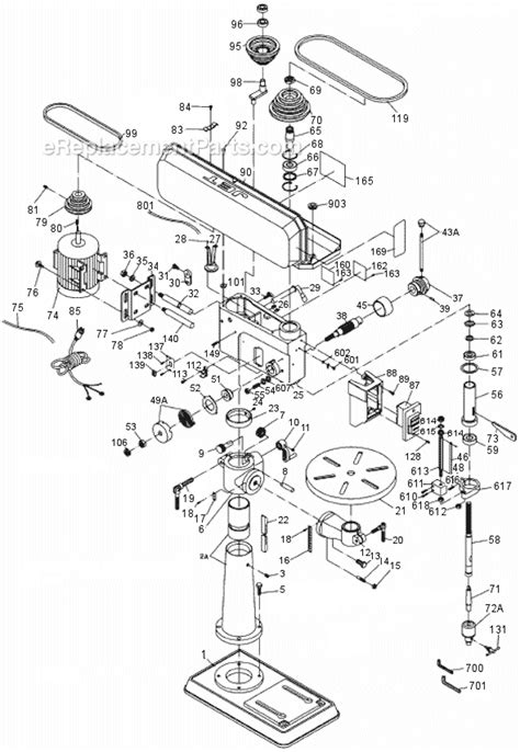 Jet Jdp 17mf Parts List And Diagram 354169