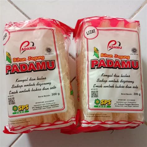 Jual Bihun Jagung Padamu Kemasan 300 Gram Isi 4 Keping Shopee Indonesia