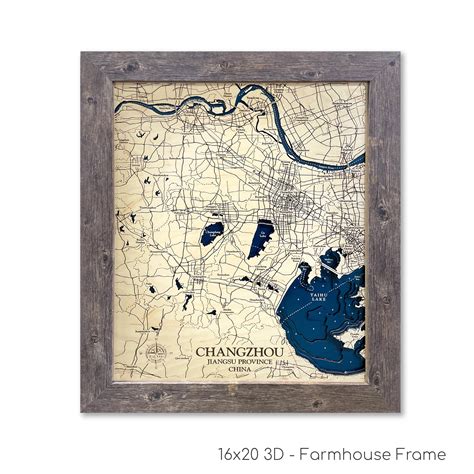 Changzhou Map | Wooden Maps | thirtyAXIS