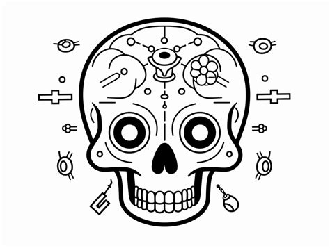 Printable Skull Anatomy Coloring Sheet Coloring Page