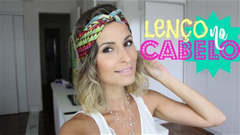 Como Usar Lenço Em Cabelo Curto - 3 formas de usar LENÇO no cabelo CURTO ou LONGO - YouTube