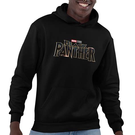 Moletom Canguru Unissex Super Heroi Pantera Negra Black Panther