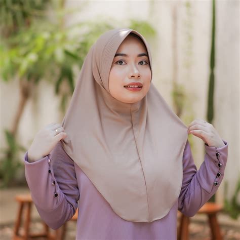 Jual Jilbab Bergo Hamidah Kain Jilbab Jersey Premium Jilbab Bergo Pet