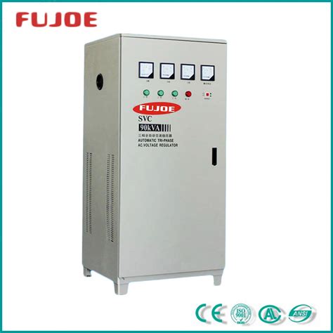 Vertical Type Three Phase Ac Voltage Regulator Voltage Stabilizer