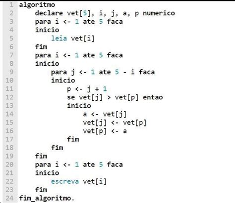 Analise O Pseudocodigo Abaixo Caso O Usu Rio Digite Os Valores