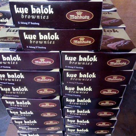 Jual Kue Balok Brownies Mahkota Bandung Shopee Indonesia