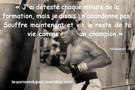 mohamed ali a dit Citations réussite Phrases de motivation