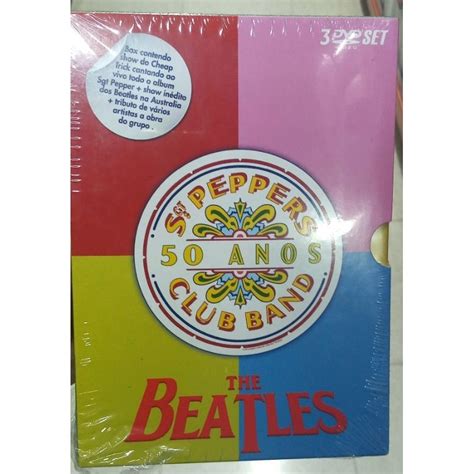 Dvd The Beatles Sgt Peppers Club Band 50 Anos Box C 3 DVDs Novo