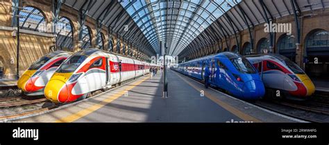 London United Kingdom April 29 2023 Azuma High Speed Trains Of