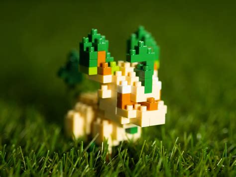 Pokemon Folipurba Nanoblock Mini Baustein Figur Elbenwald