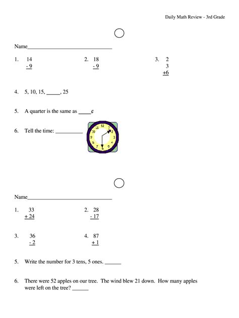 Evan Moor Daily Math Practice Grade 3 Pdf Fill Online Printable