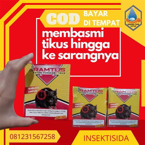 Jual Obat Racun Anti Tikus Sawah Rumah Mati Kering Ampuh RAMTUS