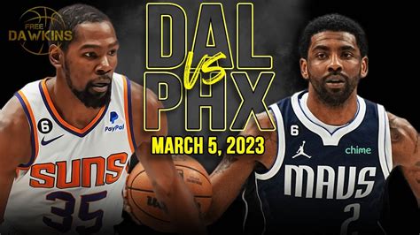 Dallas Mavericks Vs Phoenix Suns Full Game Highlights March