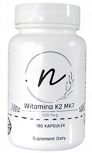 NaturePRO Witamina K2 MK7 500 mcg 180 kapsułek 13591155244 Allegro pl