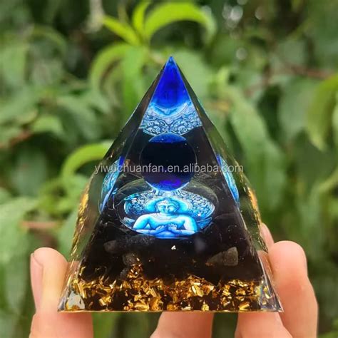 Crystal Stone Eight Diagrams Pyramid Crystal Healing Energy Cross