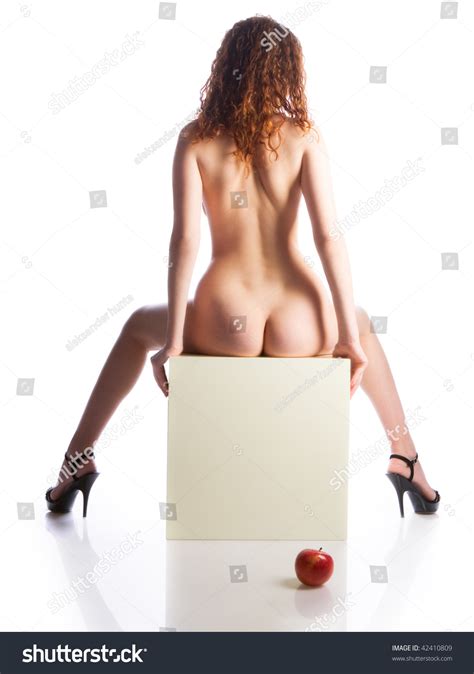 Naked Beautiful Woman On White Background Stock Photo 42410809 Shutterstock
