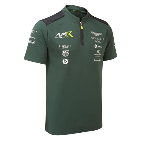 Aston Martin Racing Team Polo Stirling Green Clothing From 195 MPH UK