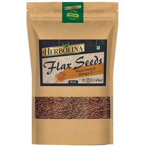 Herbolina Flax Seeds Buy Packet Of 250 0 Gm Seeds At Best Price In