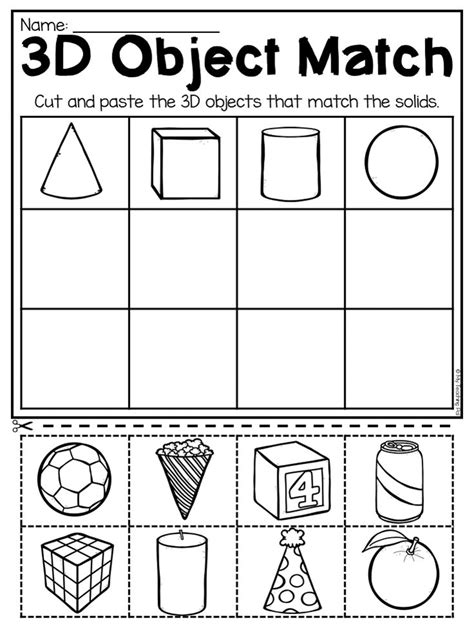 Kindergarten 2d And 3d Shapes