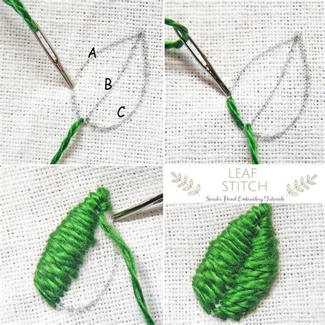 Leaf Stitch In 4 Easy Steps Artofit