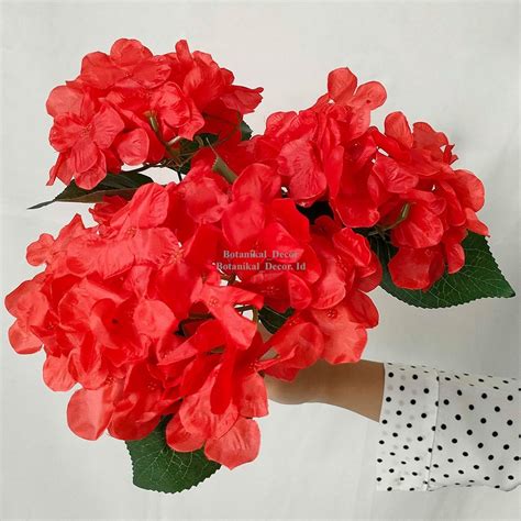 Jual Jumbo Hydrangeas X Bunga Hortensia Palsu Bunga Artifcial