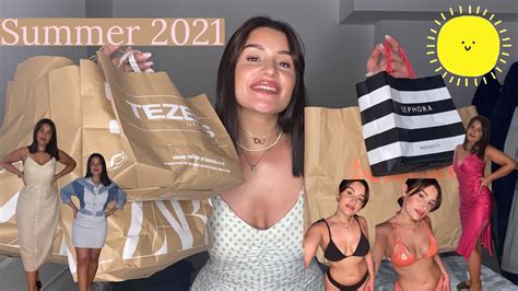 Try On Haul Sp Cial Summer Zara Tezenis Stradivarius Sephora Youtube