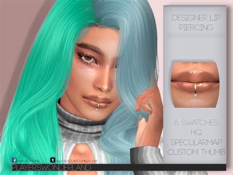 Designer Lip Piercing - The Sims 4 Create a Sim - CurseForge