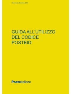 GUIDA ALLUTILIZZO DEL CODICE POSTEID Guida All Utilizzo Del Codice