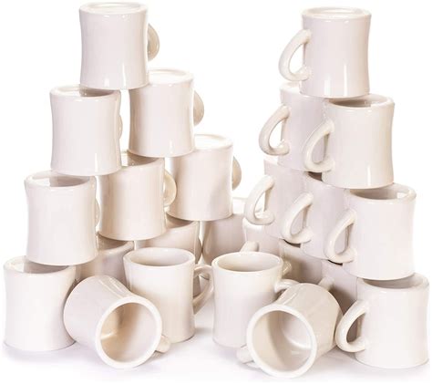 24 Pack Diner Coffee Mugs Tea And Hot Beverages 10oz Classic Pure