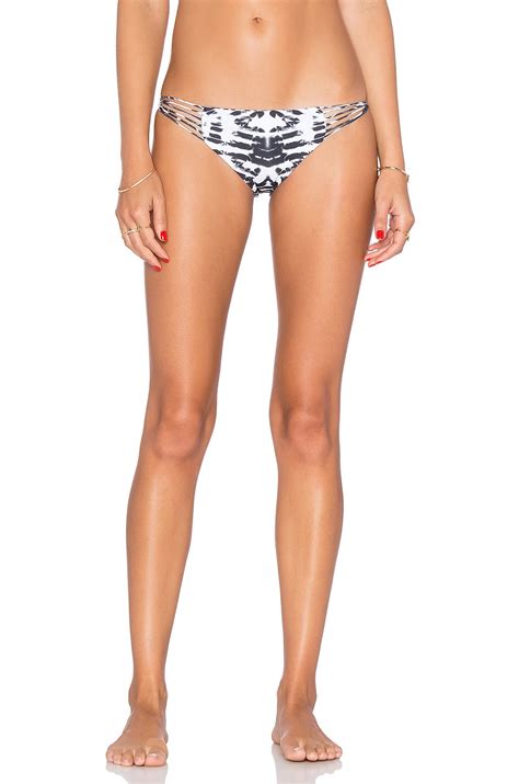 MIKOH Lanai Bikini Bottom In Wave Night REVOLVE