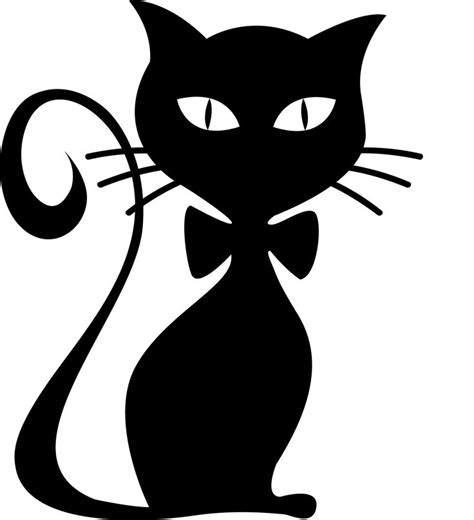 Gato Negro Png Vector Silueta De Gato Negro Gatos Siluetas Gato Negro