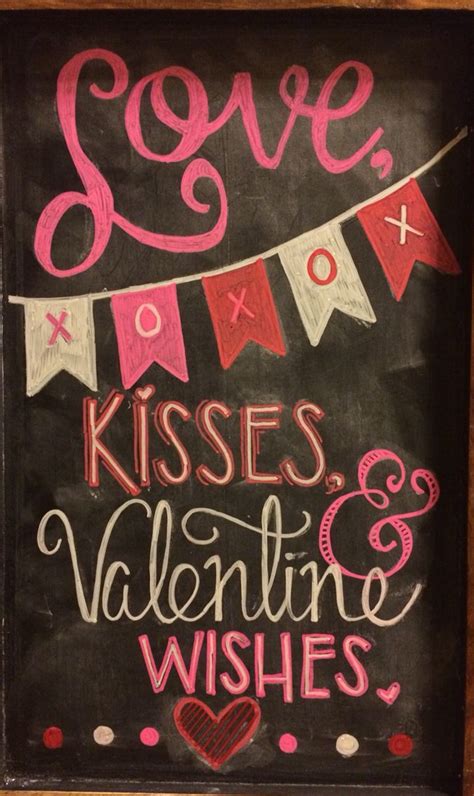 Valentine Chalkboard Valentine Chalkboard Art Valentine Decorations Valentines