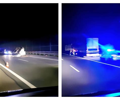 Podkarpackie Wypadek Na Autostradzie A Zderzenie Osob Wki Z