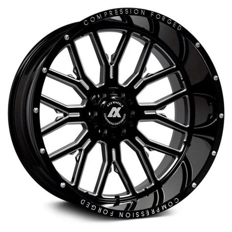 Axe Wheels Jeep Wrangler Ax6 0 Gloss Black Milled Wheel 22x12 44mm