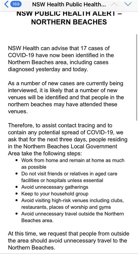 ABC: Northern Beaches COVID cluster has grown to SEVENTEEN. Incredible ...