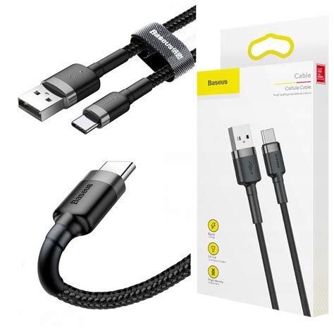 Krótki kabel USB C 50cm QUICK CHARGE 3 0 3A Baseus Sklep Opinie