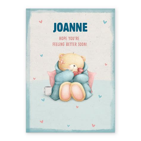 Personalised Forever Friends Cute Feel Better Soon Card Hallmark