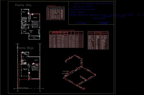 Installation Of Gas Houses Dwg Full Project For Autocad • Designs Cad