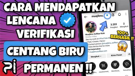 Cara Centang Biru Instagram CARA MENDAPATKAN CENTANG BIRU DI