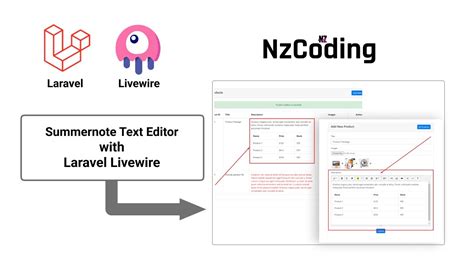 Text Editor Summernote With Laravel Livewire Youtube