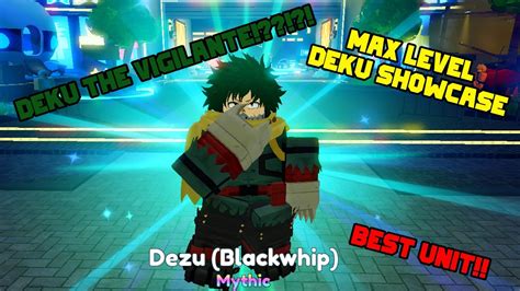 New Code Max Level Deku Full Showcase Anime Adventures Youtube