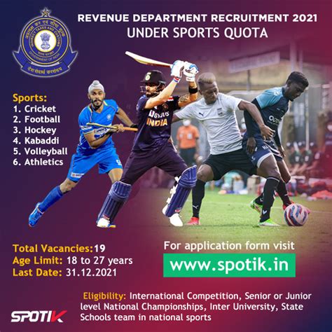 Chennai Revenue Department Recruitment Under Sports Quota 2021 22 Us