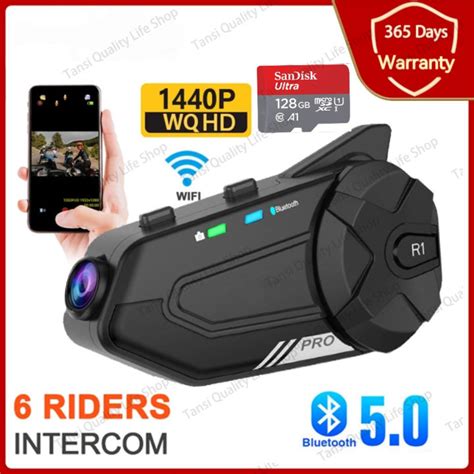 Freedconn R1 PRO Motorcycle Camera 2K 1440P WIFI Video Recorder Helmet