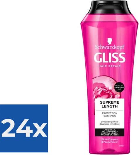 Gliss Kur Supreme Length Shampoo 250 Ml Voordeelverpakking 24 Stuks Bol