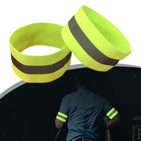 X Pcs Reflective Armbands Reflector Strips Arm Band For Running