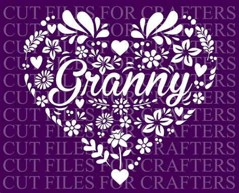 Granny Svg The Best Granny In The World Svg Grandma Svg The Etsy